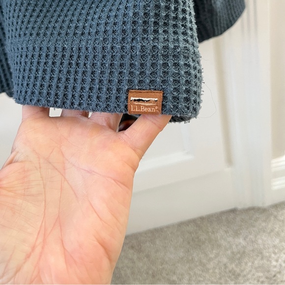 L.L. Bean Waffle Knit Cowl Neck - Picture 4 of 10